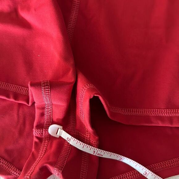 NWOT Free people Movement Mid Rise Move On Micro Red Shorts Activewear Nylon - Picture 12 of 14